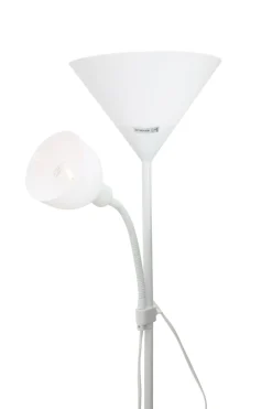 Lampa podłogowa E14 E27 podstawa biała