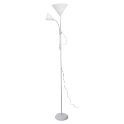 Lampa podłogowa E14 E27 podstawa biała