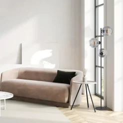 Lampa podłogowa grafitowa CUBUS