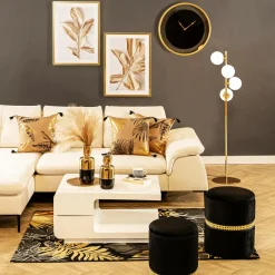 Lampa podłogowa kule złota MEFISTO