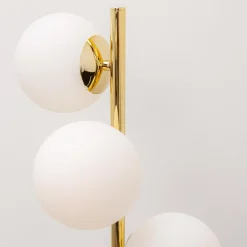 Lampa podłogowa kule złota MEFISTO