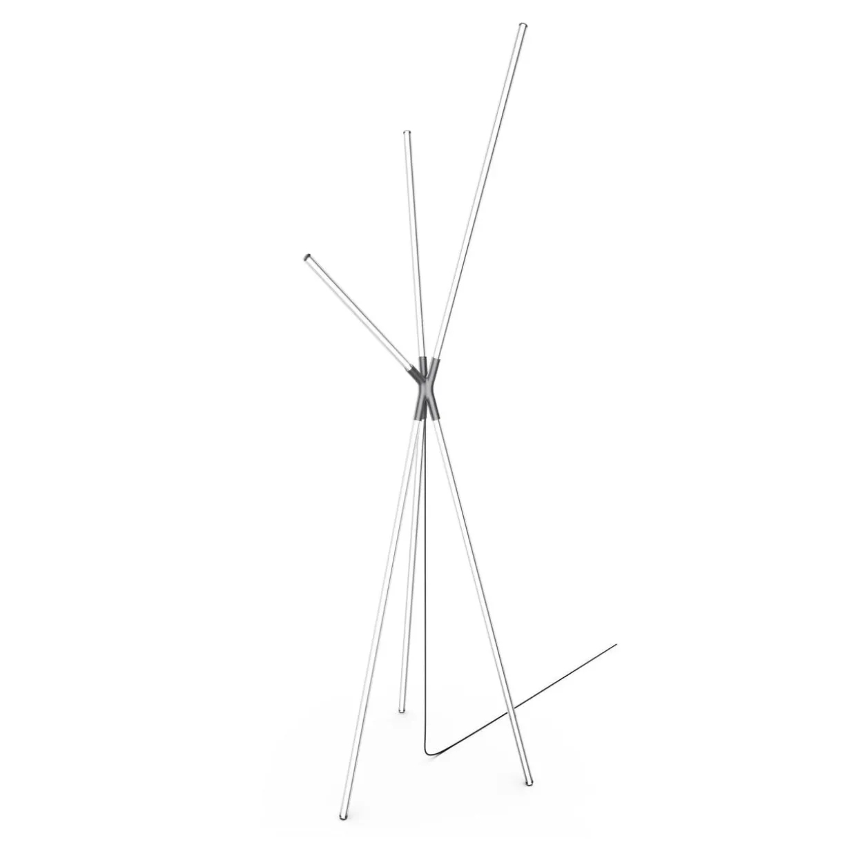 Lampa podłogowa LED z filamentem czarna LAUTARO