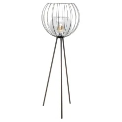 Lampa podłogowa na trójnogu czarna UNIVERSO