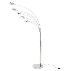 Lampa podłogowa nowoczesna chrom ZODIAC