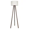 Lampa podłogowa trójnóg orzech kremowa PIKO