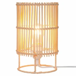 Lampa stołowa bambusowa EDIN 15x25 cm