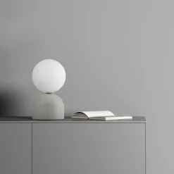 Lampa stołowa beżowa podstawa MIKI