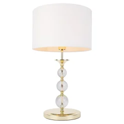 Lampa stołowa biało-złota REA II
