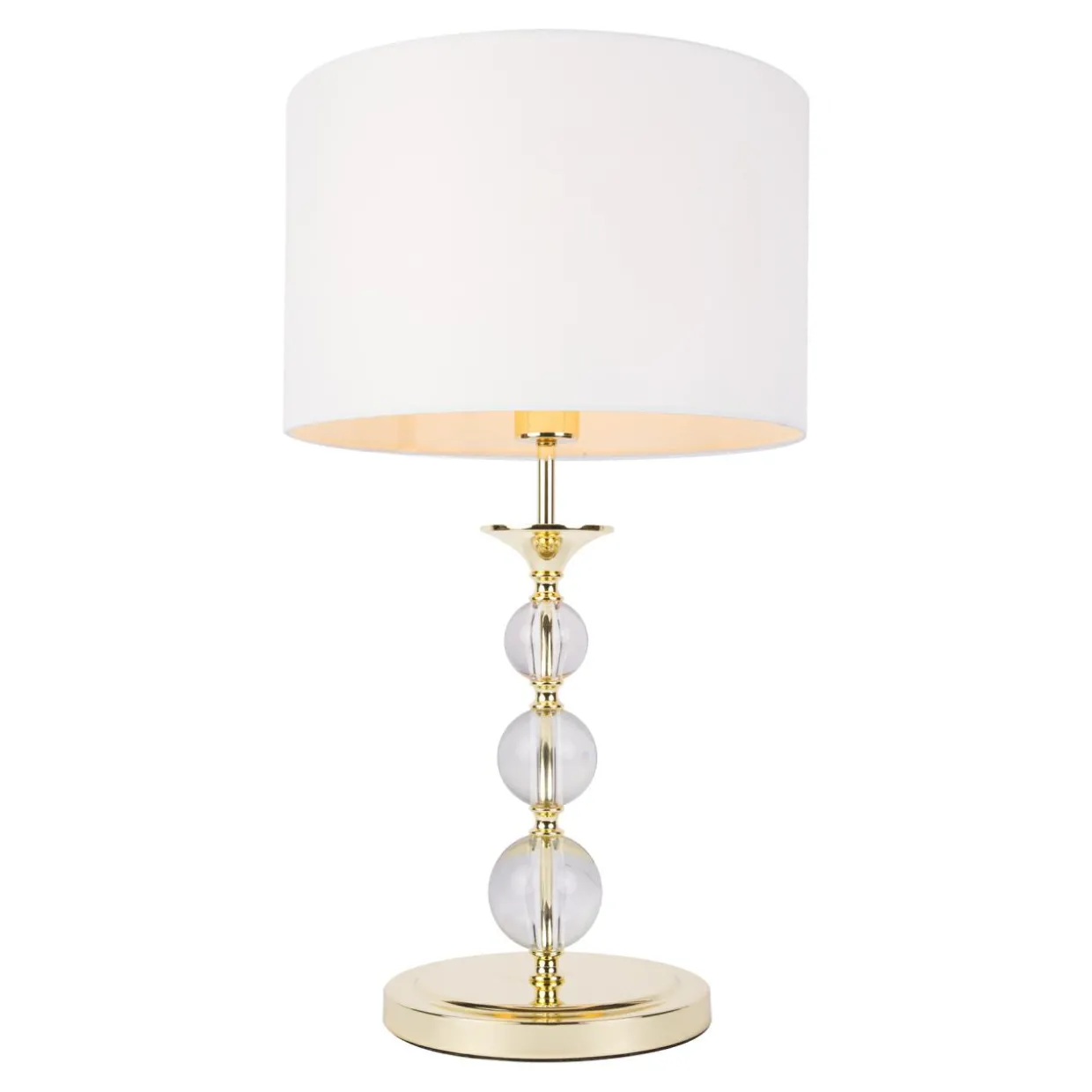 Lampa stołowa biało-złota REA II