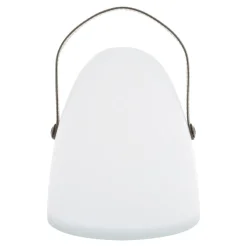 Lampa stołowa dekoracyjna LED biało-brązowa LUKA 30 cm