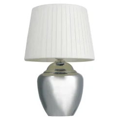 Lampa stołowa klasyczna abażur biały PTL03SW