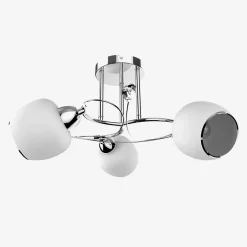 Lampa sufitowa 3 klosze chrom PETRA