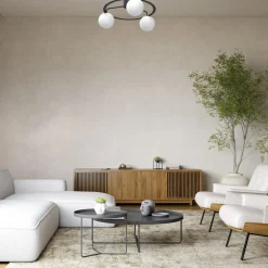 Lampa sufitowa 3 klosze kule czarno-złota BALLO III