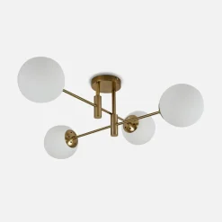 Lampa sufitowa 4 kule złota DORADO 4