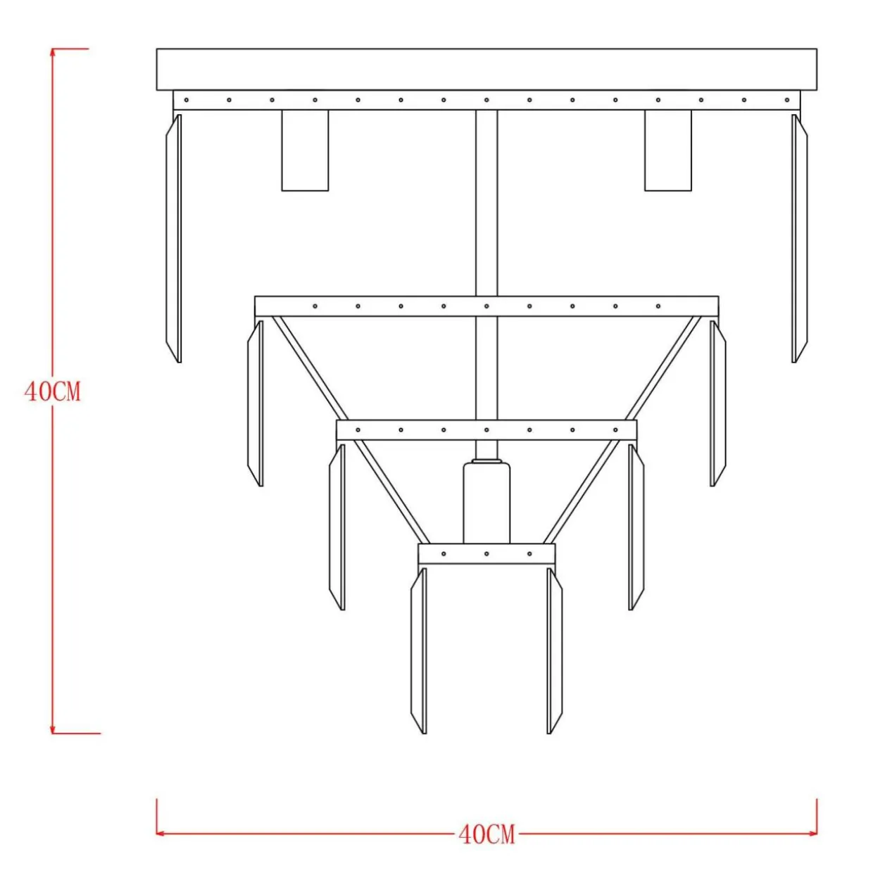 Lampa sufitowa AMEDEO FC17106/4+1 chrom