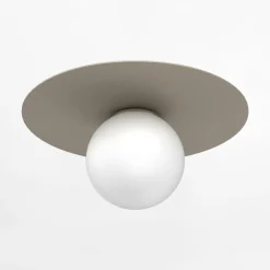 Lampa sufitowa beżowa FLAT