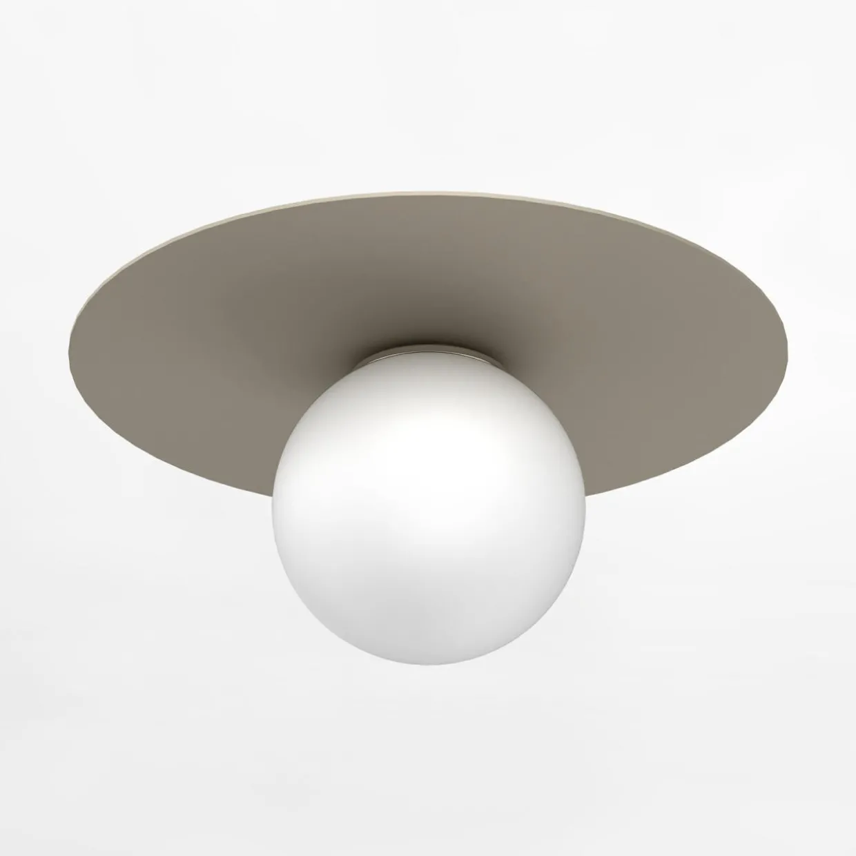 Lampa sufitowa beżowa FLAT