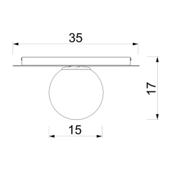 Lampa sufitowa biała FLAT