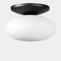 Lampa sufitowa biało-czarna UFO 40 cm