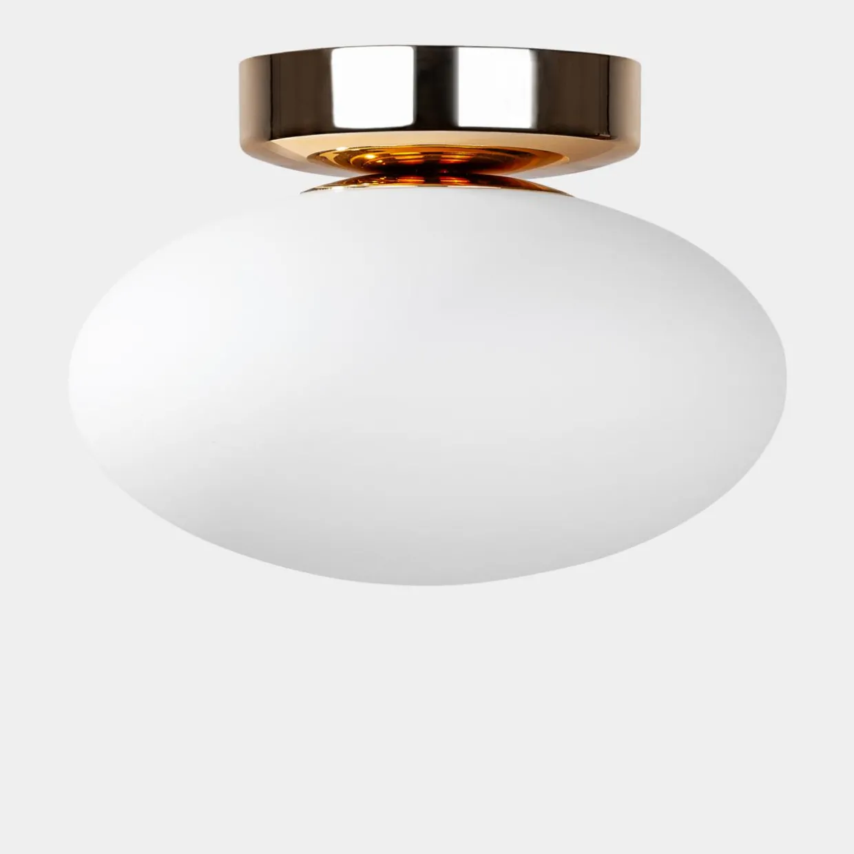 Lampa sufitowa biało-złota UFO 18 cm