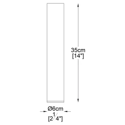 Lampa sufitowa biały mat LOYA 35 cm