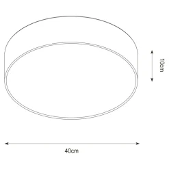 Lampa sufitowa boho ARUBA 40 cm