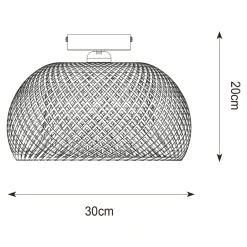 Lampa sufitowa boho bambus JUNO 30 cm