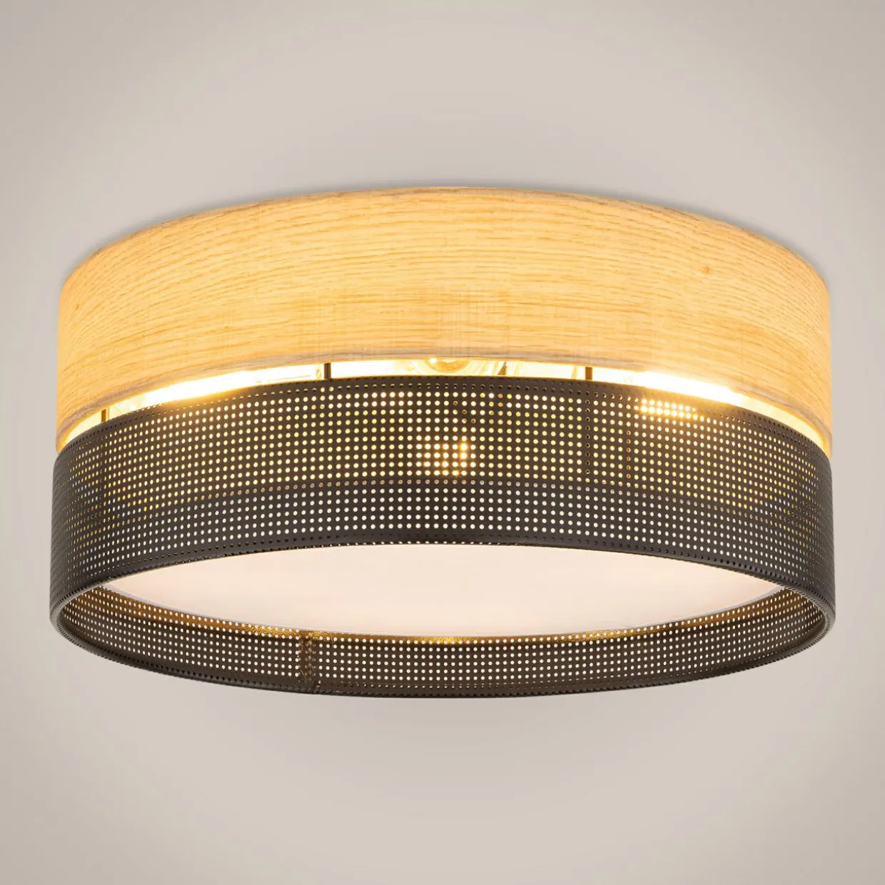 Lampa sufitowa boho z abażurem NICOL