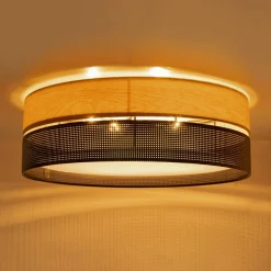 Lampa sufitowa boho z abażurem NICOL