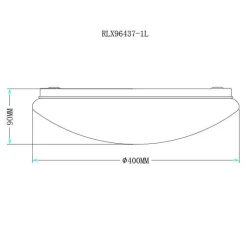 Lampa sufitowa CARPI LED RLX96437-1L