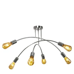 Lampa sufitowa chrom KORTE 6
