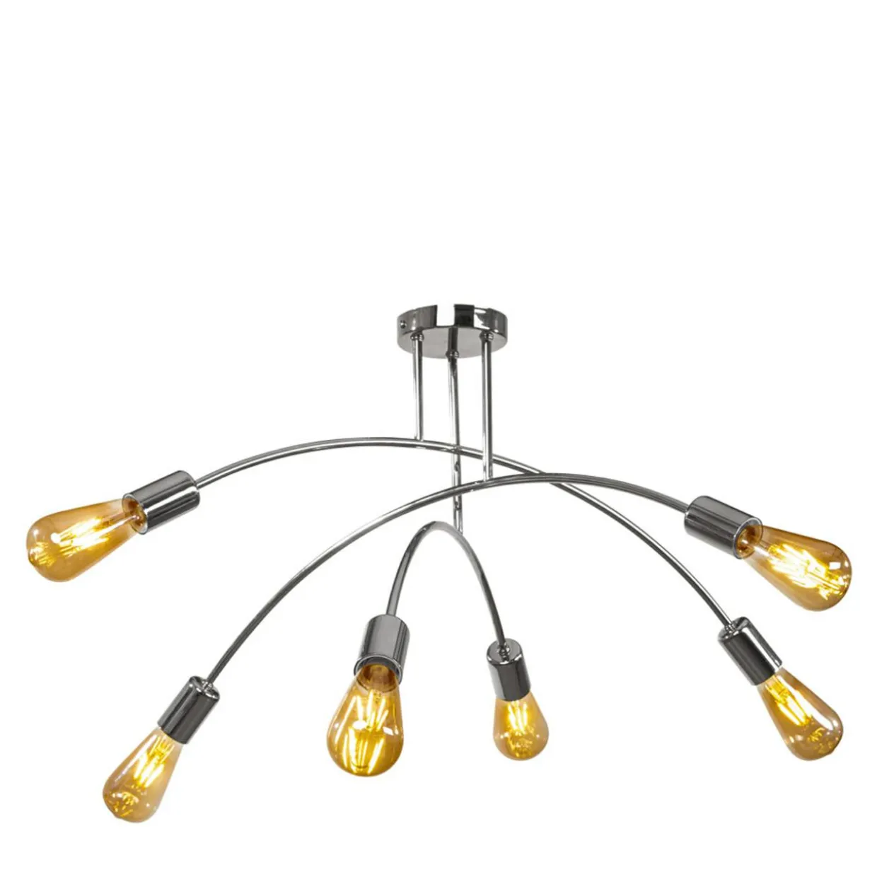 Lampa sufitowa chrom KORTE 6