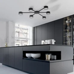 Lampa sufitowa czarna AVIA BLACK VI