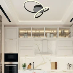 Lampa sufitowa czarna LED CLINT 40 cm