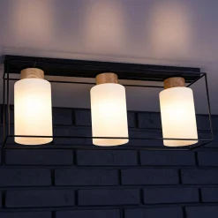 Lampa sufitowa czarno-biała GRETTER 3