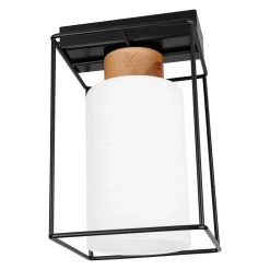 Lampa sufitowa czarno-biała GRETTER