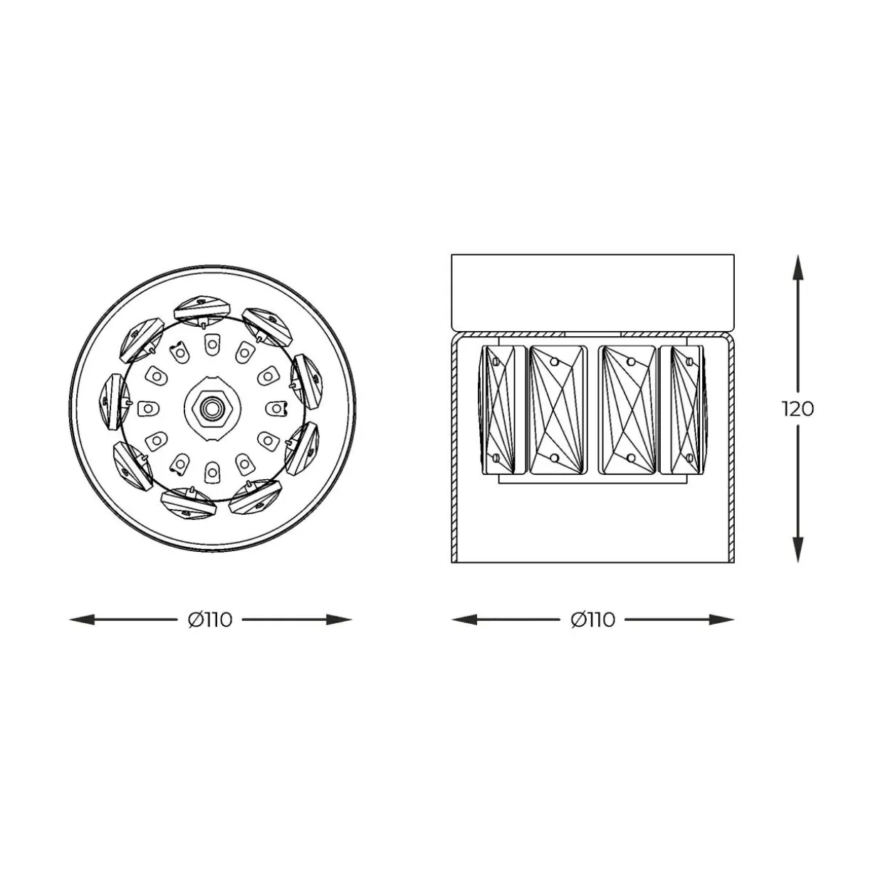 Lampa sufitowa GEM C0389-01A-F4AC