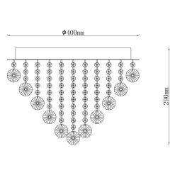 Lampa sufitowa glamour COMO
