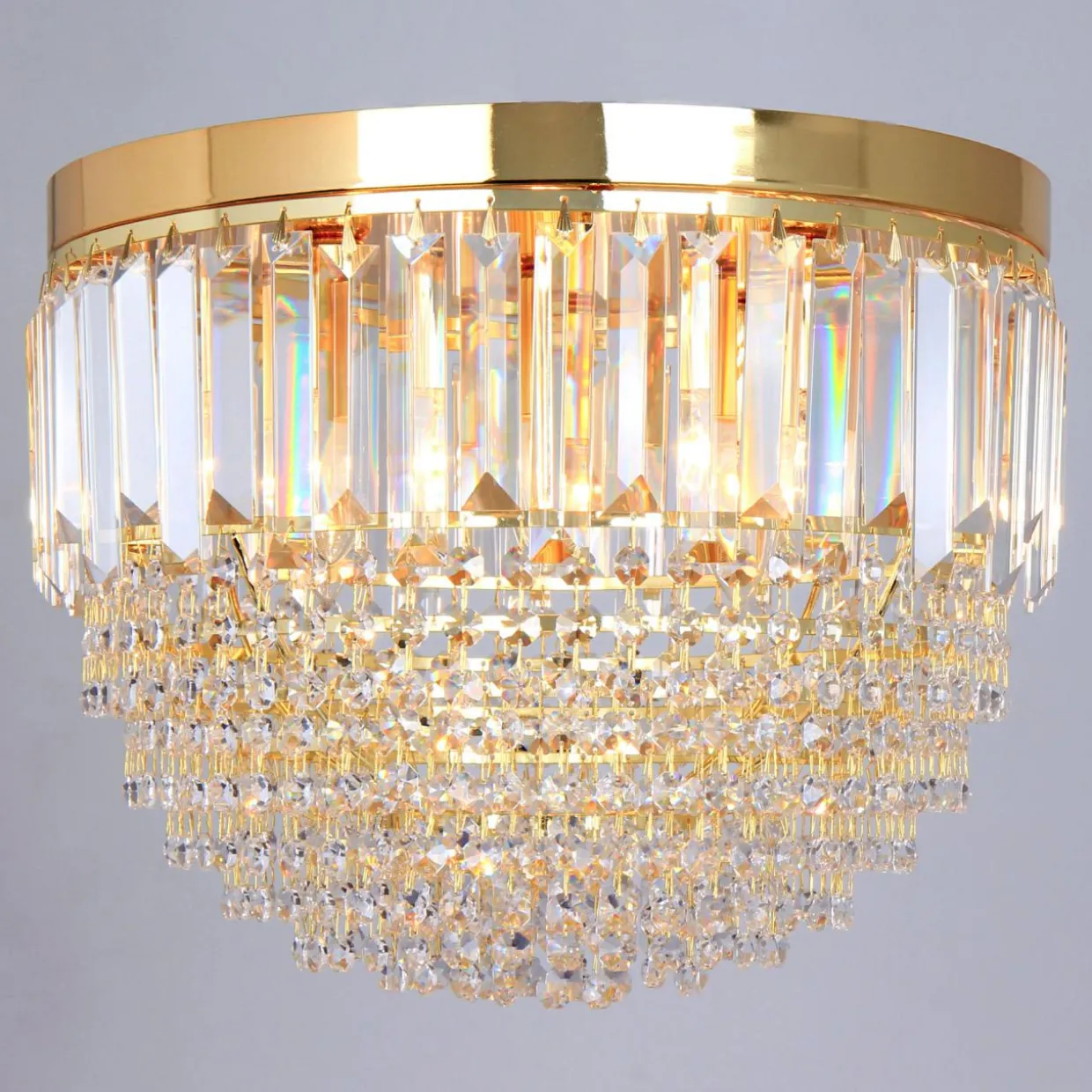 Lampa sufitowa glamour złota CHARLOTTE 40 cm