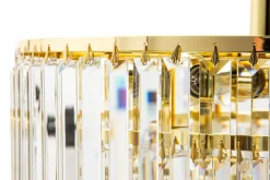 Lampa sufitowa glamour złota AMEDEO 50 cm