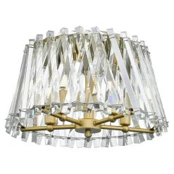 Lampa sufitowa kryształ złota MIRABELL