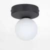 Lampa sufitowa kula czarna BIANCA