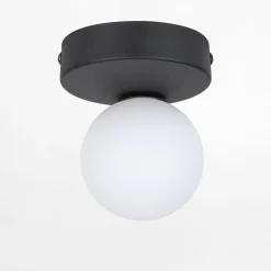 Lampa sufitowa kula czarna BIANCA