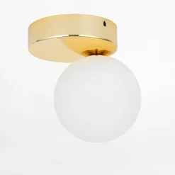 Lampa sufitowa kula złota BIANCA