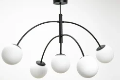 Lampa sufitowa kule czarna VOLTA 5