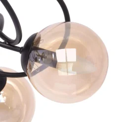 Lampa sufitowa kule czarna FLORO 5