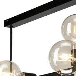 Lampa sufitowa kule czarna ASTRID VIII