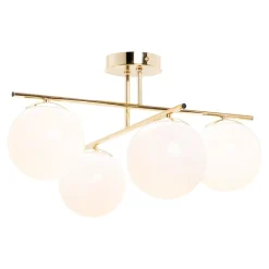 Lampa sufitowa kule 4-punktowa złota AURORA