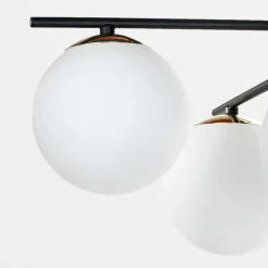 Lampa sufitowa kule 4-punktowa czarno-złota AURORA