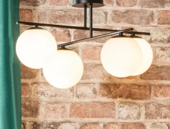 Lampa sufitowa kule 4-punktowa czarna AURORA